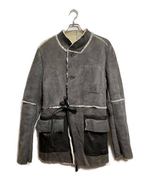 BED J.W. FORD（ベッドフォード）BED J.W. FORD (ベッドフォード) ムートンコート/Mouton coat グレー サイズ:1の古着・服飾アイテム