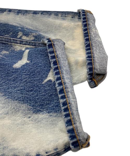 SUNFLOWER（サンフラワー）SUNFLOWER (サンフラワー) LOOSE ブリーチデニムパンツ/Bleached denim pants インディゴ サイズ:32/30の古着・服飾アイテム