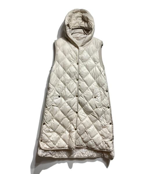 MaxMara THE CUBE（マックスマーラ ザ キューブ）MaxMara THE CUBE (マックスマーラ ザ キューブ) ロングキルティングベスト ホワイト サイズ:40の古着・服飾アイテム