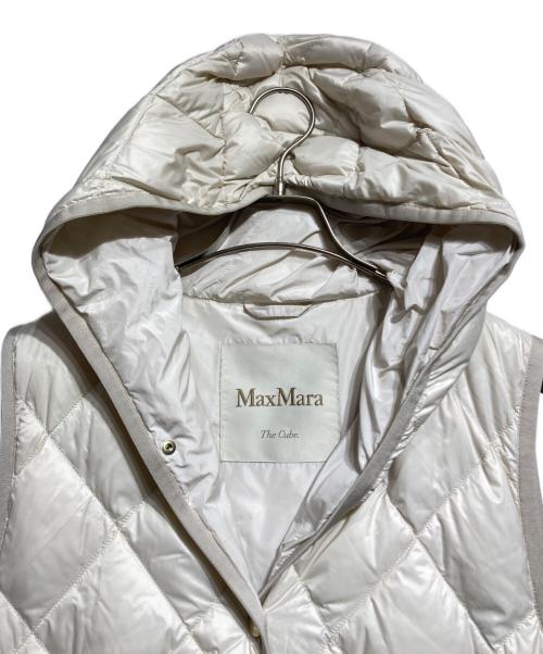 MaxMara THE CUBE（マックスマーラ ザ キューブ）MaxMara THE CUBE (マックスマーラ ザ キューブ) ロングキルティングベスト ホワイト サイズ:40の古着・服飾アイテム