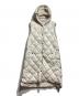 MaxMara THE CUBE（マックスマーラ ザ キューブ）の古着「ロングキルティングベスト」｜ホワイト
