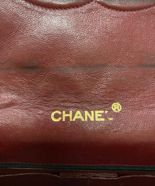 CHANEL（シャネル）CHANEL (シャネル) ラムスキン フルプラップ ターンロック ダブルチェーンショルダーバッグ ブラックの古着・服飾アイテム