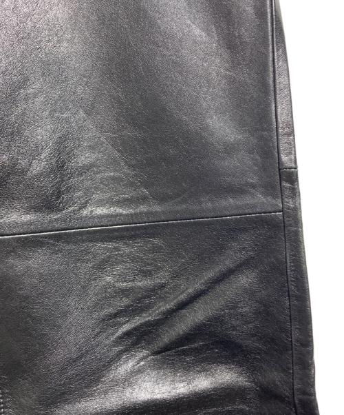 DRIES VAN NOTEN（ドリスヴァンノッテン）DRIES VAN NOTEN (ドリスヴァンノッテン) レザー5ポケットパンツ ブラック サイズ:30の古着・服飾アイテム