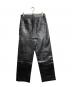 DRIES VAN NOTEN (ドリスヴァンノッテン) レザー5ポケットパンツ ブラック サイズ:30：60000円