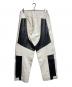 JIL SANDER (ジルサンダー) Motocross Leather Pant/革製モトクロスパンツ ブラック×ホワイト サイズ:48：45000円