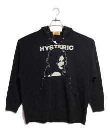 Hysteric Glamour（ヒステリックグラマー）の古着「WOMAN HEAD パーカー」｜ブラック