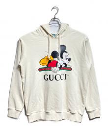 GUCCI×DISNEY（グッチ×ディズニー）の古着「ミッキーマウス プルオーバーパーカー/Mickey Mouse Pullover Hoodie」｜アイボリー