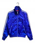 GUCCI×addasグッチ×）の古着「GGトレフォイル ジャカード ジャケット/GG Trefoil Jacquard Jacket」｜レッド×ブルー