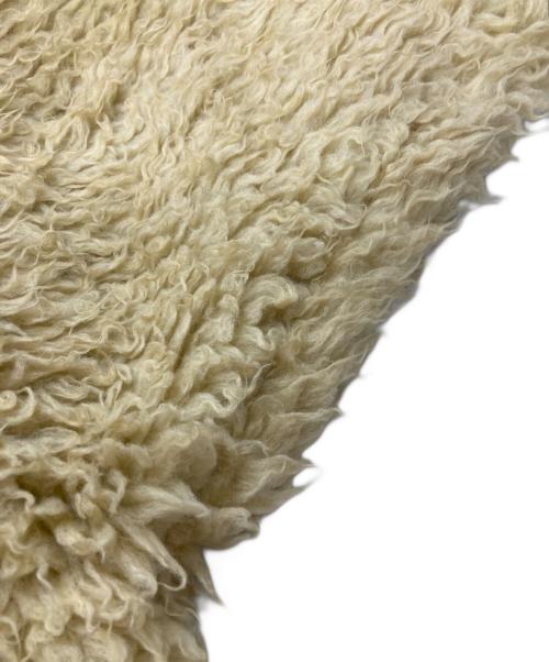 MM6 Maison Margiela（エムエムシックスメゾンマルジェラ）MM6 Maison Margiela (エムエムシックスメゾンマルジェラ) フェイクファーコート/Faux fur coat ブラック×アイボリー サイズ:38の古着・服飾アイテム