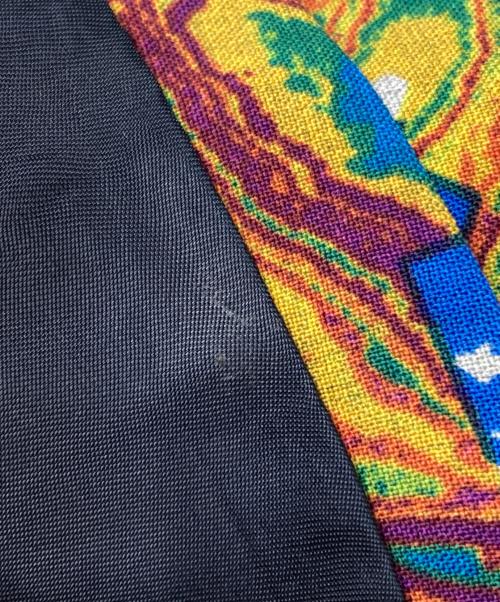 ISSEY MIYAKE（イッセイミヤケ）ISSEY MIYAKE (イッセイミヤケ) ウールマーブルプリントジャケット/Wool Marble-Print Jacket イエロー×ネイビー サイズ:3の古着・服飾アイテム
