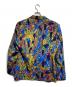 ISSEY MIYAKE (イッセイミヤケ) ウールマーブルプリントジャケット/Wool Marble-Print Jacket イエロー×ネイビー サイズ:3：30000円