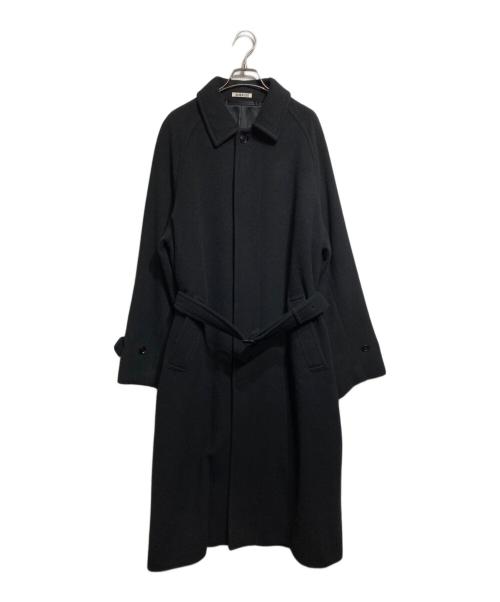 AURALEE（オーラリー）AURALEE (オーラリー) CASHMERE WOOL MOSSER SOUTIEN COLLAR COAT/カシミヤウールステンカラーコート ブラック サイズ:5の古着・服飾アイテム