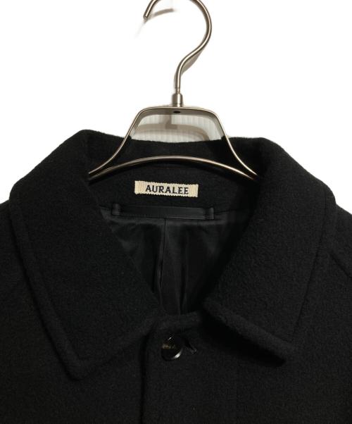 AURALEE（オーラリー）AURALEE (オーラリー) CASHMERE WOOL MOSSER SOUTIEN COLLAR COAT/カシミヤウールステンカラーコート ブラック サイズ:5の古着・服飾アイテム