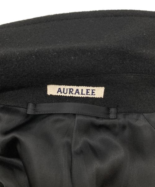 AURALEE（オーラリー）AURALEE (オーラリー) CASHMERE WOOL MOSSER SOUTIEN COLLAR COAT/カシミヤウールステンカラーコート ブラック サイズ:5の古着・服飾アイテム