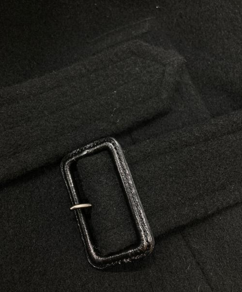 AURALEE（オーラリー）AURALEE (オーラリー) CASHMERE WOOL MOSSER SOUTIEN COLLAR COAT/カシミヤウールステンカラーコート ブラック サイズ:5の古着・服飾アイテム