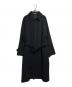 AURALEE（オーラリー）の古着「CASHMERE WOOL MOSSER SOUTIEN COLLAR COAT/カシミヤウールステンカラーコート」｜ブラック