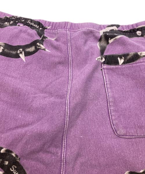 SUPREME（シュプリーム）SUPREME (シュプリーム) STUDDED COLLARS SWEATPANTS パープル サイズ:XLの古着・服飾アイテム