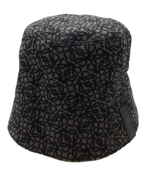 LOEWE（ロエベ）LOEWE (ロエベ) ジャガードリバーシブルハット/Reversible Jacquard Hat ブラックの古着・服飾アイテム
