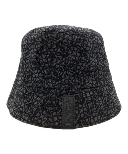 LOEWE（ロエベ）LOEWE (ロエベ) ジャガードリバーシブルハット/Reversible Jacquard Hat ブラックの古着・服飾アイテム