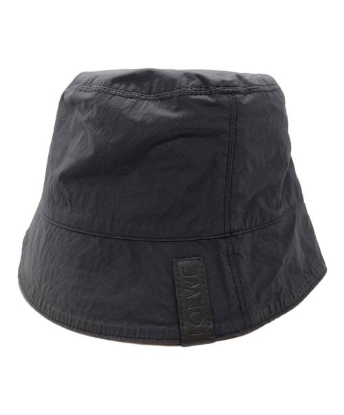 LOEWE（ロエベ）LOEWE (ロエベ) ジャガードリバーシブルハット/Reversible Jacquard Hat ブラックの古着・服飾アイテム