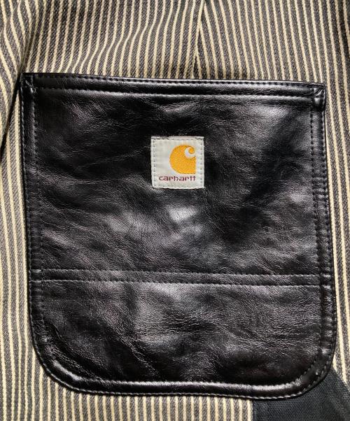 JUNYA WATANABE COMME des GARCONS（(ジュンヤワタナベ コムデギャルソン）綿ダックフェイクレザー パッチワーク ペインターパンツ/Cotton duck and faux leather patchwork painter pantsの古着・服飾アイテム