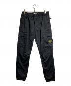 STONE ISLANDストーンアイランド）の古着「ガーメントダイ テーパード カーゴパンツ/Garment-dyed tapered cargo pants」｜ブラック