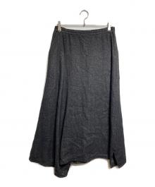 Y's（ワイズ）の古着「ウールヘリンボーンサルエルパンツ/Wool Herringbone Sarouel Pants」｜ブラック
