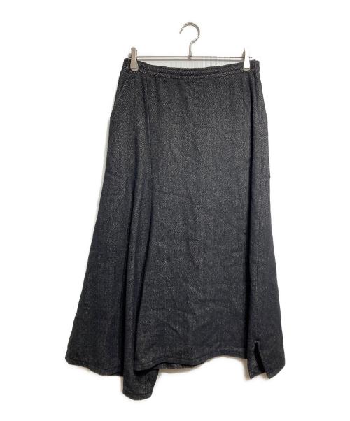 Y's（ワイズ）Y's (ワイズ) ウールヘリンボーンサルエルパンツ/Wool Herringbone Sarouel Pants ブラック サイズ:2の古着・服飾アイテム