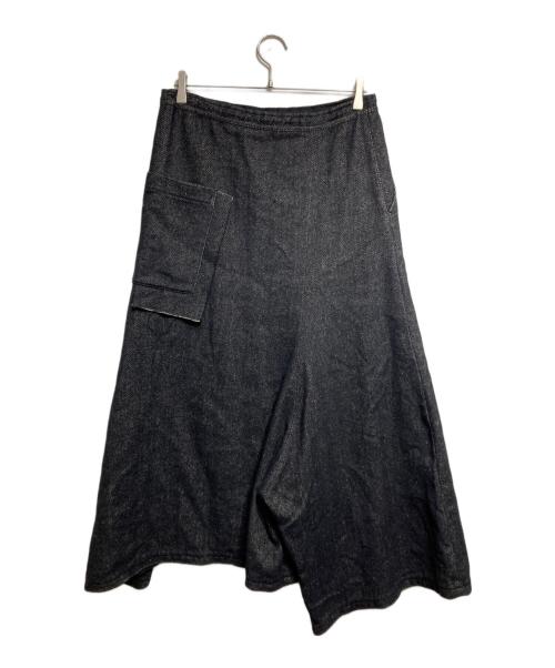 Y's（ワイズ）Y's (ワイズ) ウールヘリンボーンサルエルパンツ/Wool Herringbone Sarouel Pants ブラック サイズ:2の古着・服飾アイテム