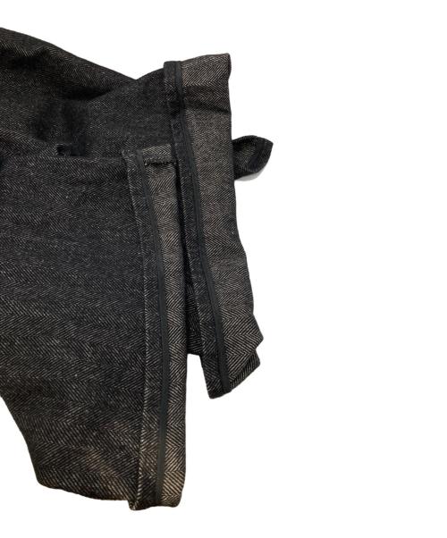 Y's（ワイズ）Y's (ワイズ) ウールヘリンボーンサルエルパンツ/Wool Herringbone Sarouel Pants ブラック サイズ:2の古着・服飾アイテム