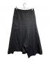 Y's (ワイズ) ウールヘリンボーンサルエルパンツ/Wool Herringbone Sarouel Pants ブラック サイズ:2：28000円