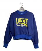 LOEWEロエベ）の古着「アナグラムコットンリブスウェット/Anagram Cotton Rib Sweatshirt」｜イエロー×ネイビー