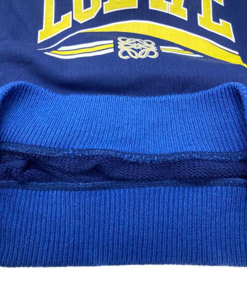 LOEWE（ロエベ）LOEWE (ロエベ) アナグラムコットンリブスウェット/Anagram Cotton Rib Sweatshirt イエロー×ネイビー サイズ:Mの古着・服飾アイテム