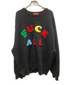 SUPREMEシュプリーム）の古着「Fuck All Sweater」｜ブラック