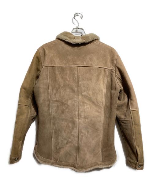 EMMETI（エンメティ）EMMETI (エンメティ) シアリングムートン4Bジャケット/Shearling Mouton 4-Button Jacket ベージュ サイズ:50の古着・服飾アイテム