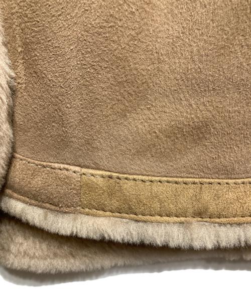 EMMETI（エンメティ）EMMETI (エンメティ) シアリングムートン4Bジャケット/Shearling Mouton 4-Button Jacket ベージュ サイズ:50の古着・服飾アイテム
