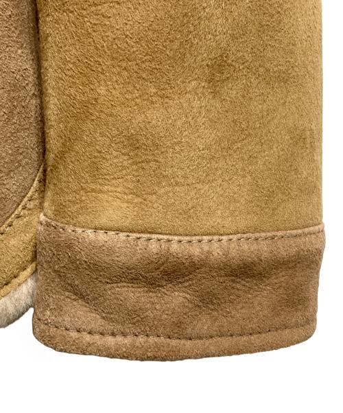 EMMETI（エンメティ）EMMETI (エンメティ) シアリングムートン4Bジャケット/Shearling Mouton 4-Button Jacket ベージュ サイズ:50の古着・服飾アイテム