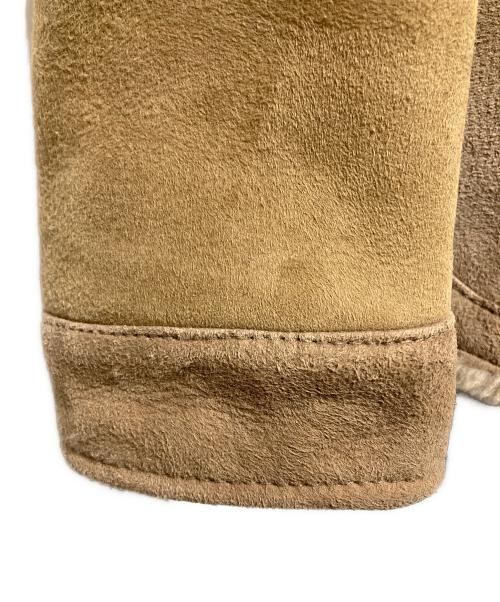 EMMETI（エンメティ）EMMETI (エンメティ) シアリングムートン4Bジャケット/Shearling Mouton 4-Button Jacket ベージュ サイズ:50の古着・服飾アイテム