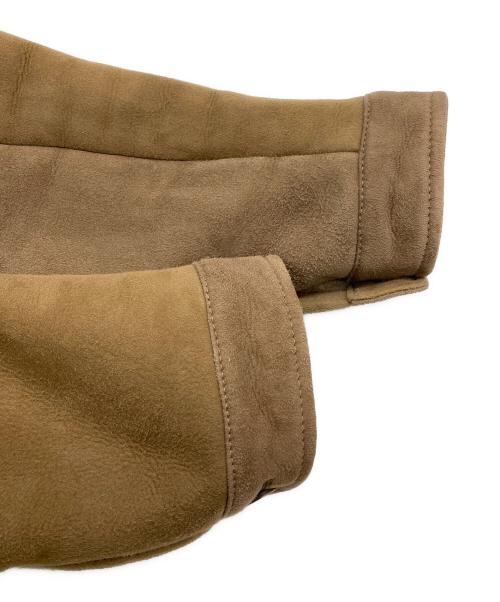 EMMETI（エンメティ）EMMETI (エンメティ) シアリングムートン4Bジャケット/Shearling Mouton 4-Button Jacket ベージュ サイズ:50の古着・服飾アイテム