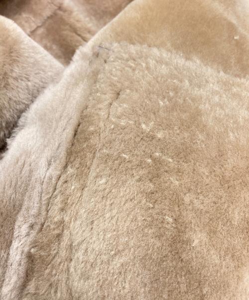EMMETI（エンメティ）EMMETI (エンメティ) シアリングムートン4Bジャケット/Shearling Mouton 4-Button Jacket ベージュ サイズ:50の古着・服飾アイテム