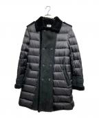 EMMETIエンメティ）の古着「ムートン切替ダウンコート/Down coat with mouton panels」｜ブラック