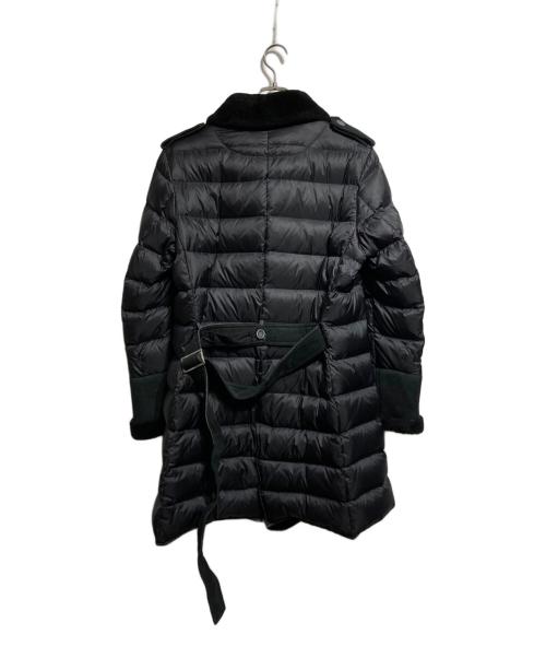 EMMETI（エンメティ）EMMETI (エンメティ) ムートン切替ダウンコート/Down coat with mouton panels ブラック サイズ:48の古着・服飾アイテム