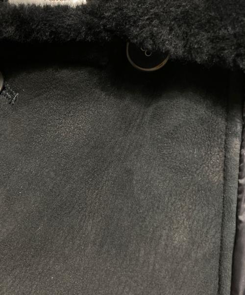 EMMETI（エンメティ）EMMETI (エンメティ) ムートン切替ダウンコート/Down coat with mouton panels ブラック サイズ:48の古着・服飾アイテム