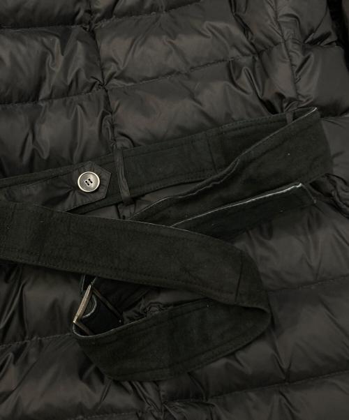 EMMETI（エンメティ）EMMETI (エンメティ) ムートン切替ダウンコート/Down coat with mouton panels ブラック サイズ:48の古着・服飾アイテム