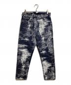 TAAKKターク）の古着「ジャガードデニムパンツ/Jacquard denim pants」｜インディゴ