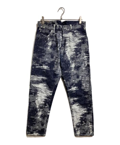 TAAKK（ターク）TAAKK (ターク) ジャガードデニムパンツ/Jacquard denim pants インディゴ サイズ:1の古着・服飾アイテム