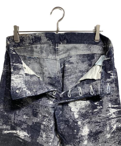 TAAKK（ターク）TAAKK (ターク) ジャガードデニムパンツ/Jacquard denim pants インディゴ サイズ:1の古着・服飾アイテム