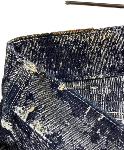 TAAKK（ターク）TAAKK (ターク) ジャガードデニムパンツ/Jacquard denim pants インディゴ サイズ:1の古着・服飾アイテム