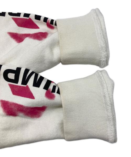 OFFWHITE（オフホワイト）OFFWHITE (オフホワイト) ダイアグ ステンシル ジップト フーディー/DIAG STENCIL ZIPPED HOODIE ホワイト サイズ:XSの古着・服飾アイテム