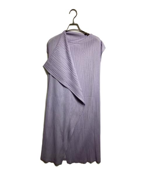 PLEATS PLEASE（プリーツプリーズ）PLEATS PLEASE (プリーツプリーズ) プリーツワンピース/Pleated dress パープル サイズ:3の古着・服飾アイテム